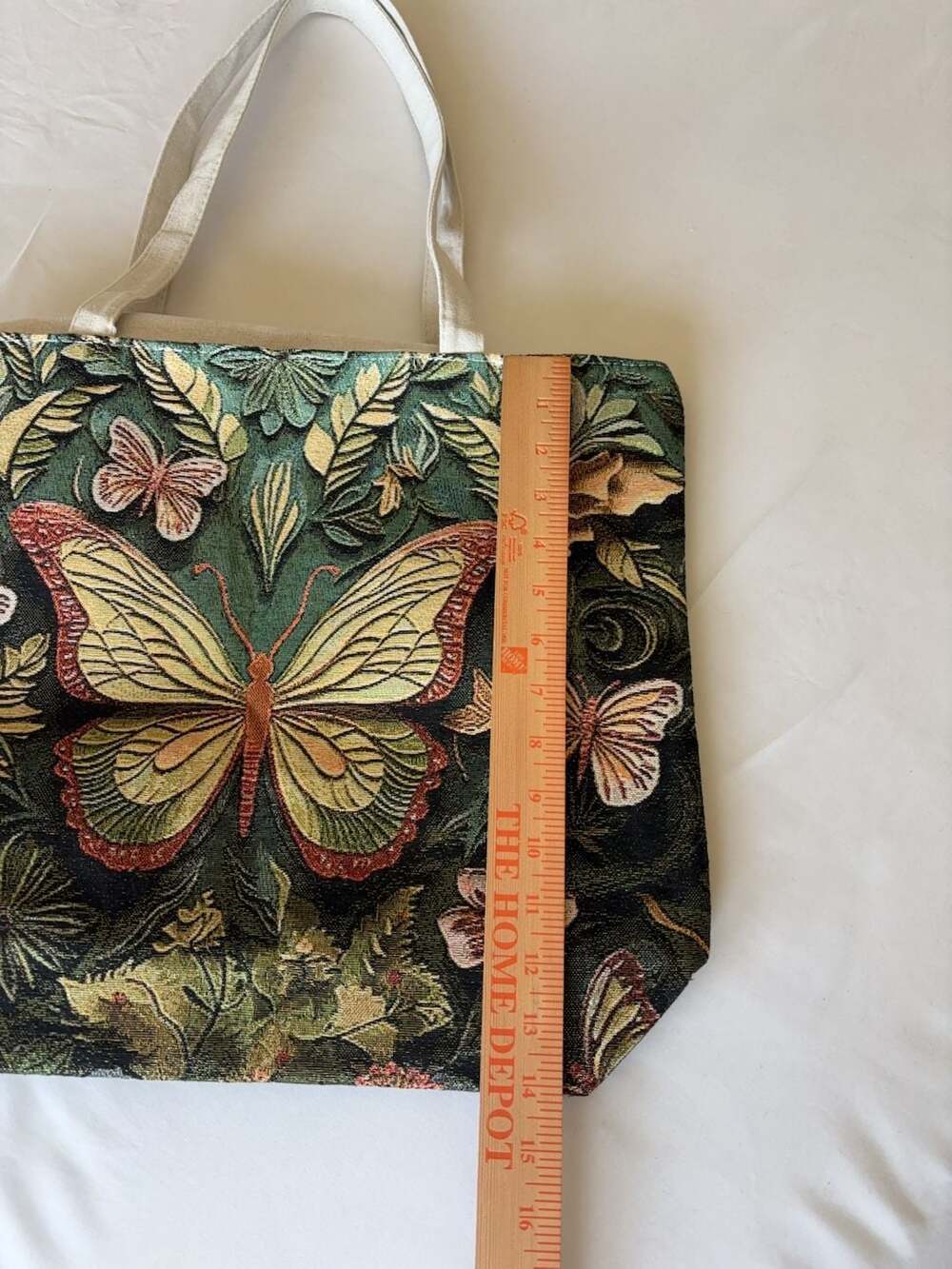 Butterfly Floral Tapestry Tote Bag - Picture 2 of 9